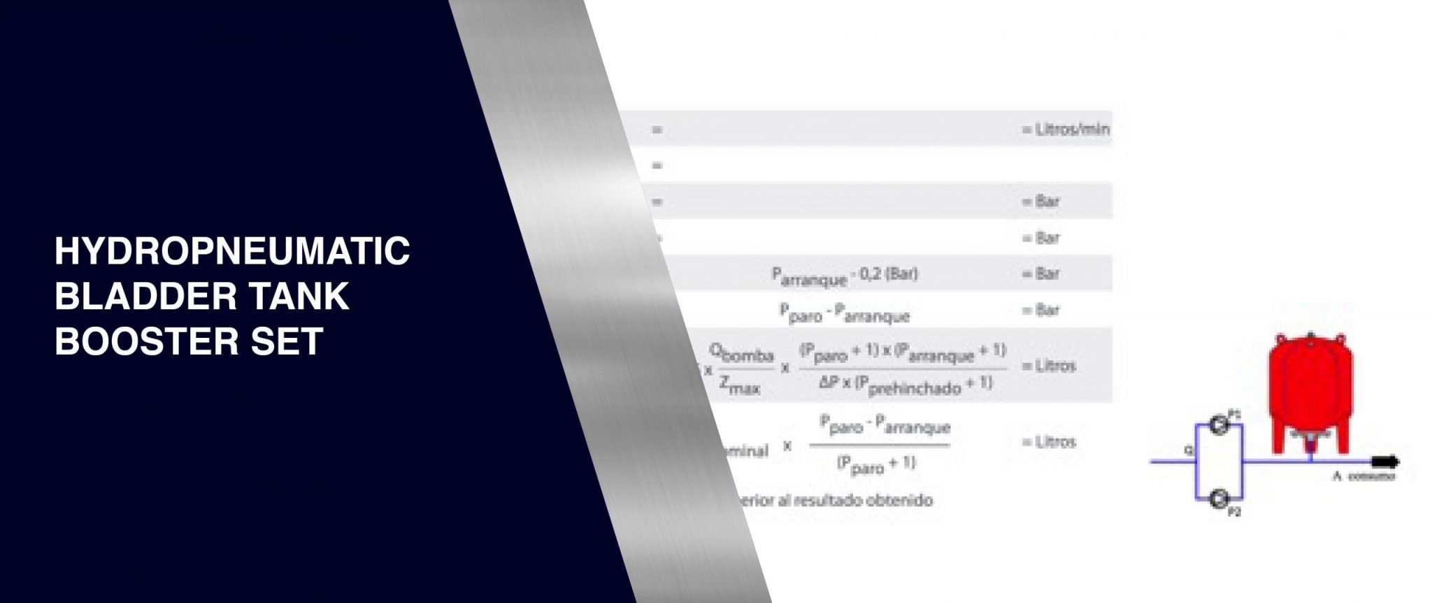 Hydropneumatic bladder tank booster set • Industrias Ibaiondo Vasos